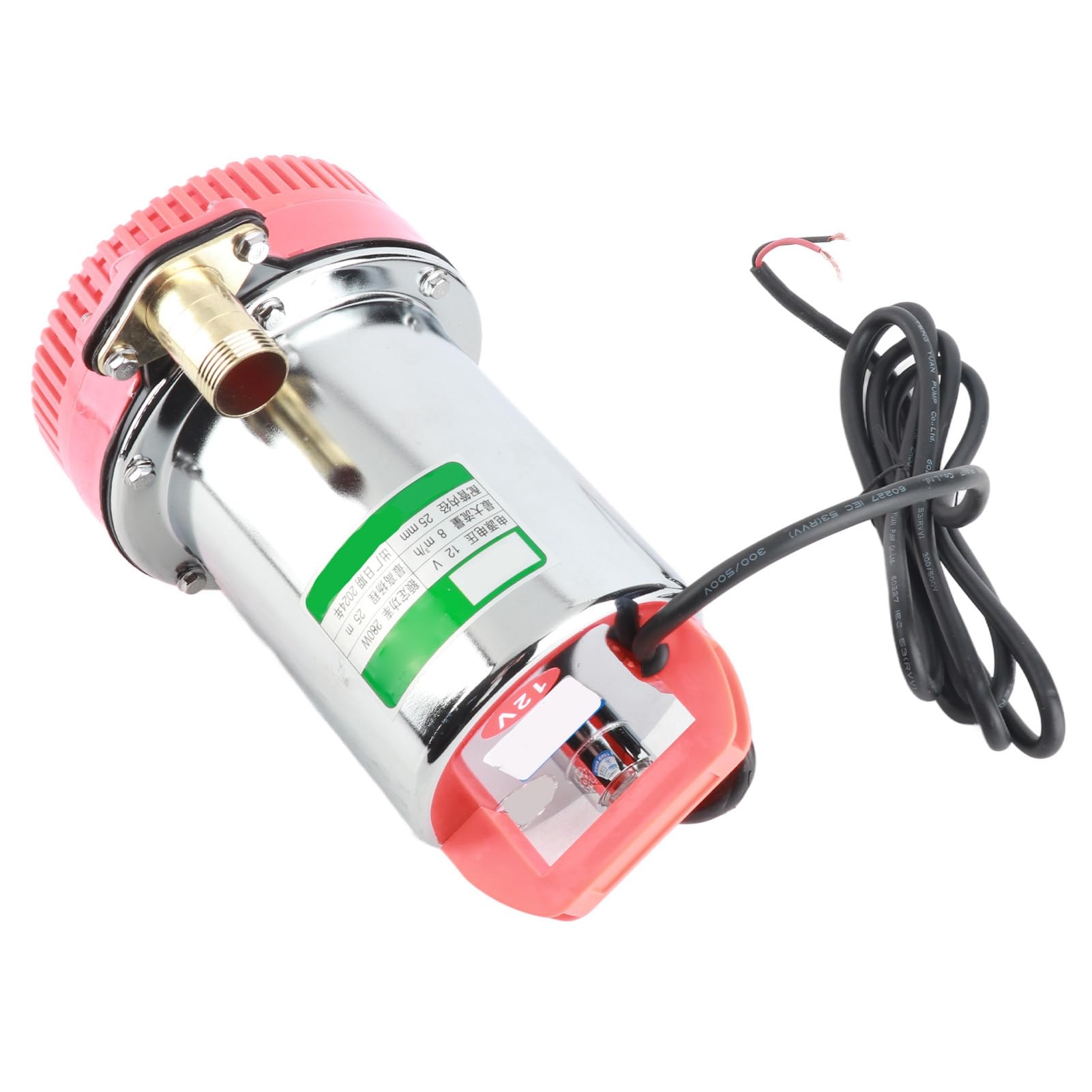Eujgoov Pompa Sommergibile DC 12V, Pompa per Irrigazione per Pozzi Profondi con Motore in Rame, Potenza 280W per Inverdimento del Giardino e Drenaggio Domestico