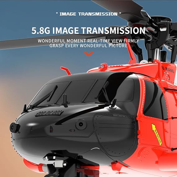 F09 S RC Helicopter, Remote Control Helicopter 2.4G 6CH RC Airplane Military Aircraft Model, Indoor & Outdoor Games RC Flying Plane Birthday RTF