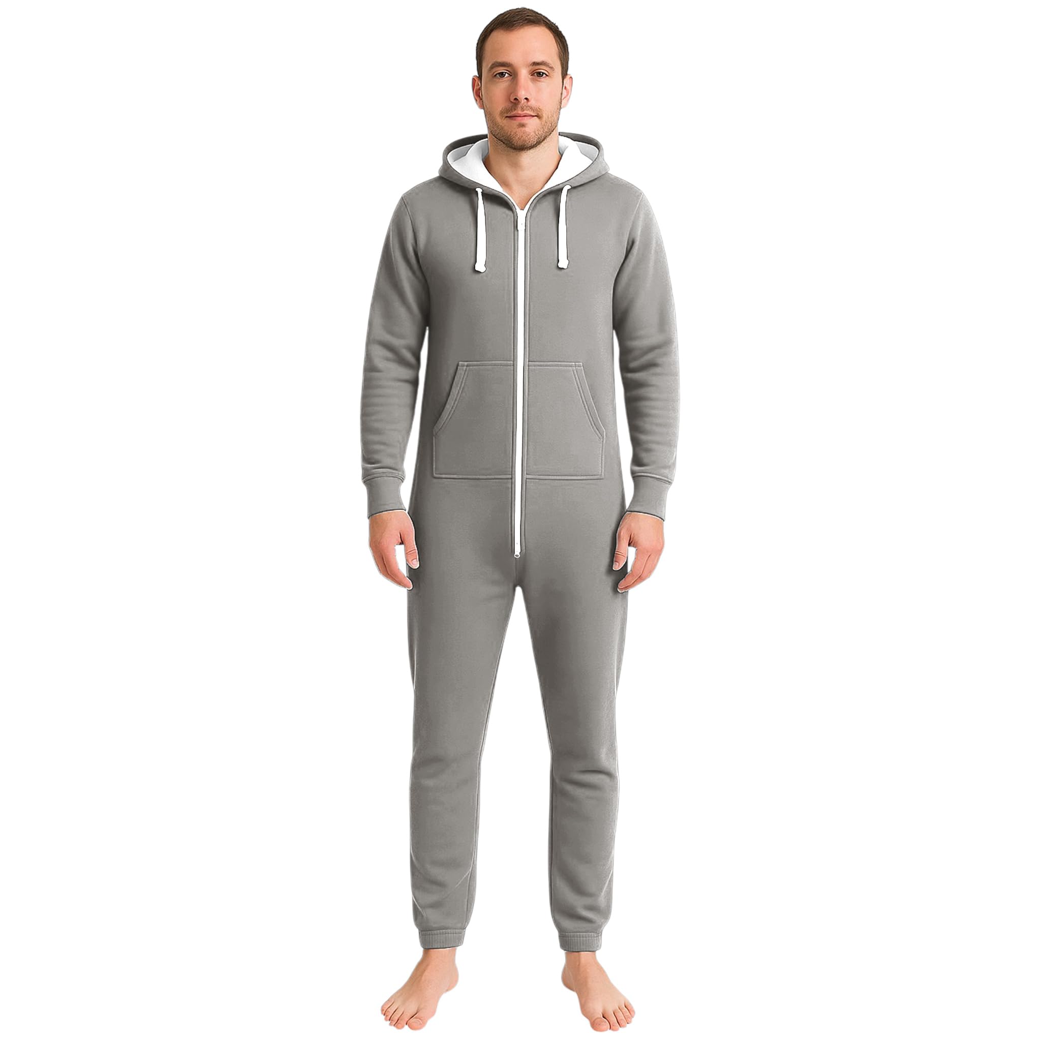 Coolandnew Unisex Light/Grey Adults Plain Onesies - S