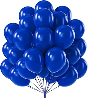 PartyWoo Persian Blue Balloons, 100 pcs 10 Inch Dark Blue Balloons, Blue Balloons for Balloon Garland Balloon Arch as Birthday Party Decorations, Wedding Decorations, Baby Shower Decorations, Blue-Y59