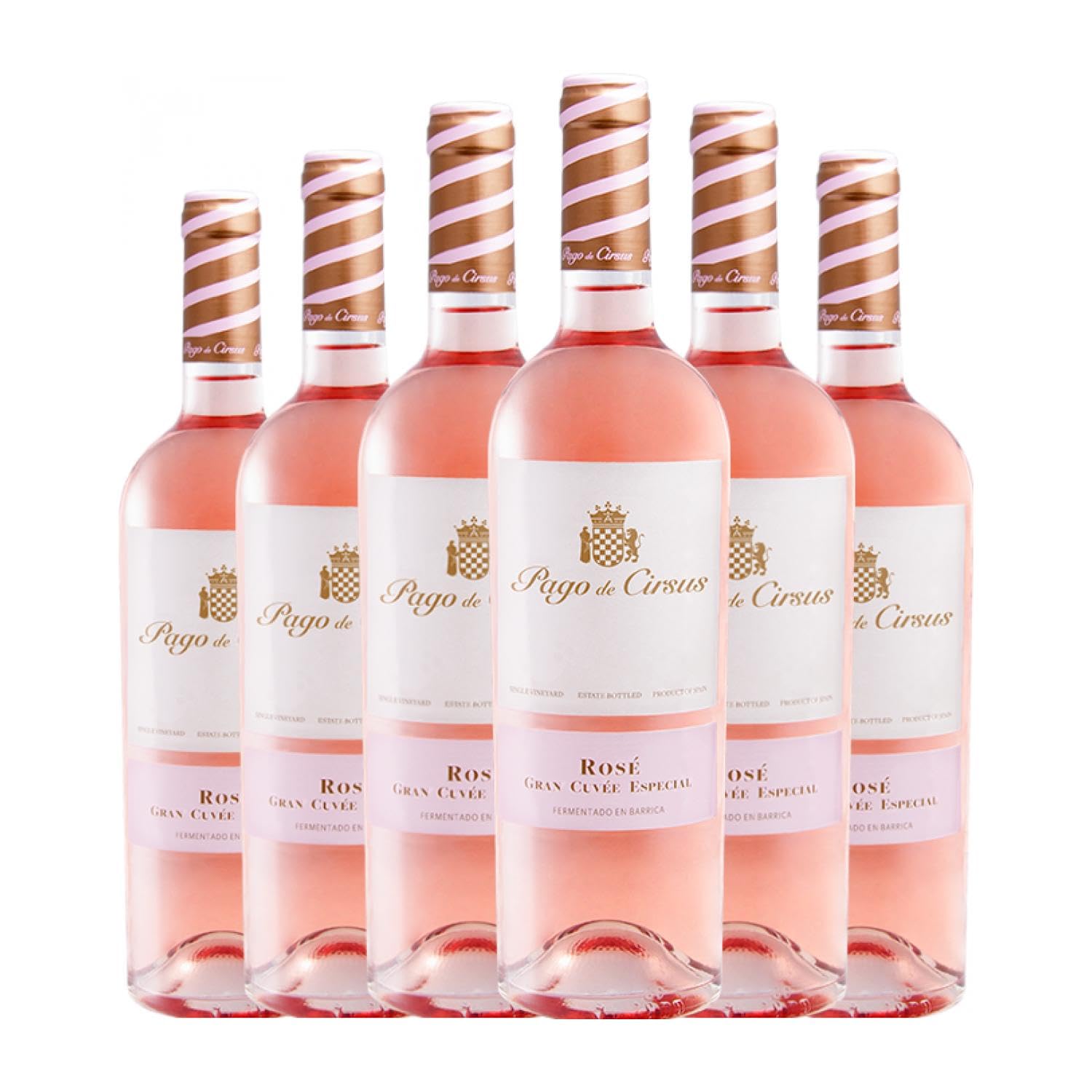 Pago de Cirsus Rosé Gran Cuvée Especial Navarra Joven 75 cl Vino rosado (Caja de 6 Botellas de 75 cl)