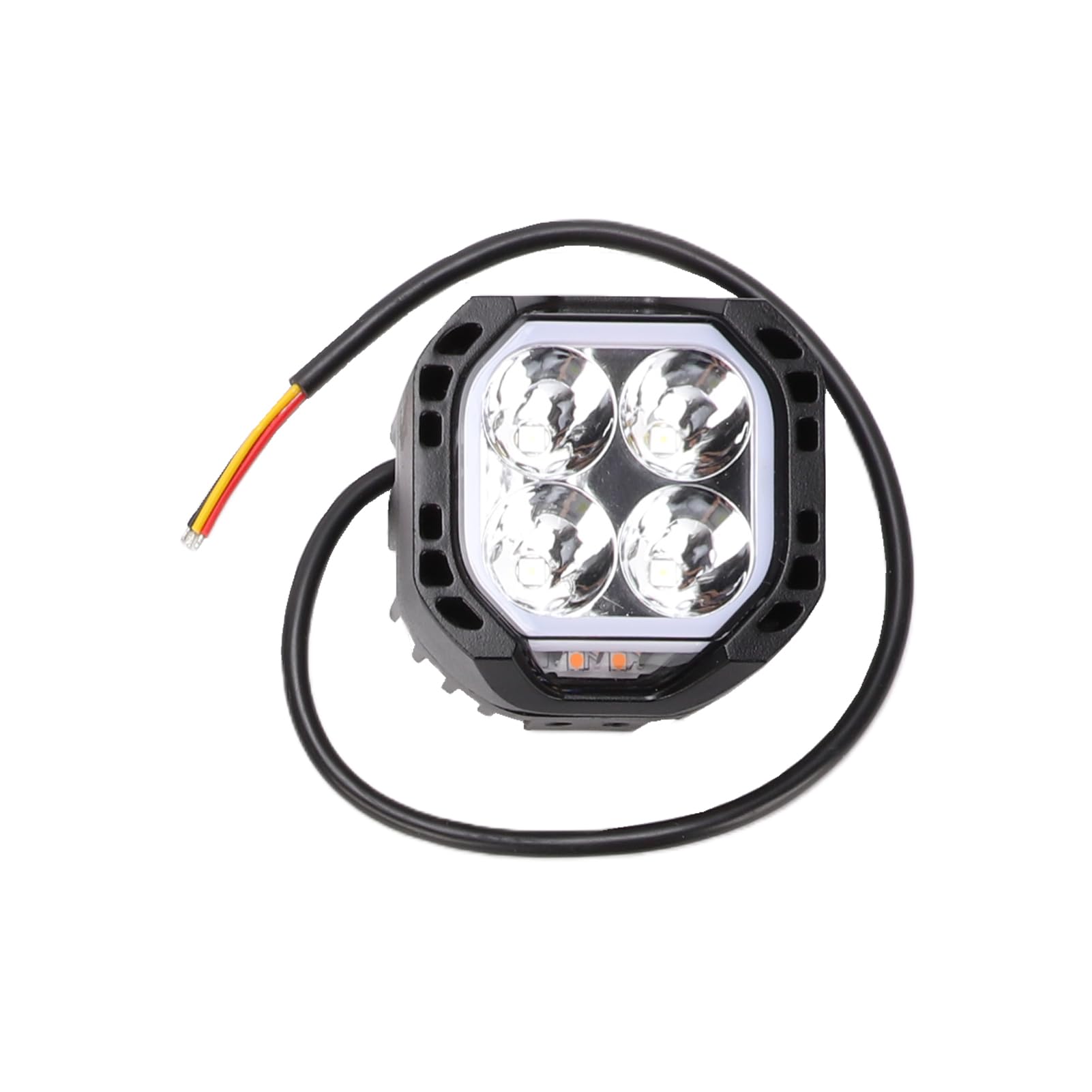 aqxreight Światła do Jazdy Terenowej z Podwójnym Trybem 3-calowe Kapsuły LED Spot Flood Combo 30000LM 80W Wodoodporny IP68 z obudową ze Stopu Aluminium do Samochodów Ciężarowych S