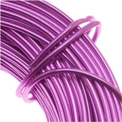 Beadsmith Aluminum Craft Wire Lavender 18 Gauge 39 Feet (11.8 Meters)