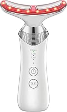 [60% off] YourMate Red Light Therapy Device Face & Neck Massager for Skin Care 4 in 1 Facial Tools Skin with 4 Colors LED Light for Rejuvenation