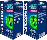Kit 2 Shampoo Cetoconazol Prevenção Anticaspa Coceira Vermelhidão 100ml Prevent Pharma