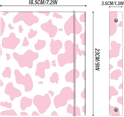 Miniatura 10 de Bonita carpeta pequeña de 3 anillos para papel tamaño carta (5.5 x 8.5 pulgadas), anillos redondos de 1 pulgada, organizador pequeño para