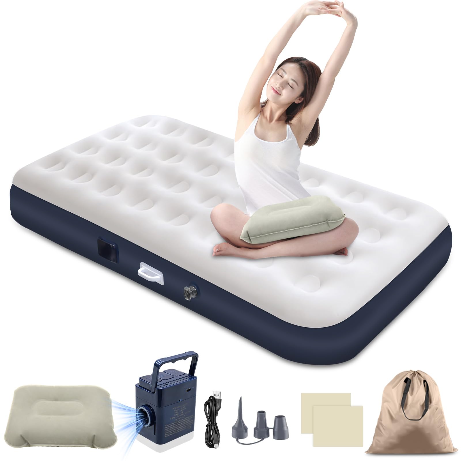 Amazon.co.jp: 【Amazon限定ブランド】CoolTryエアーベッド シングル