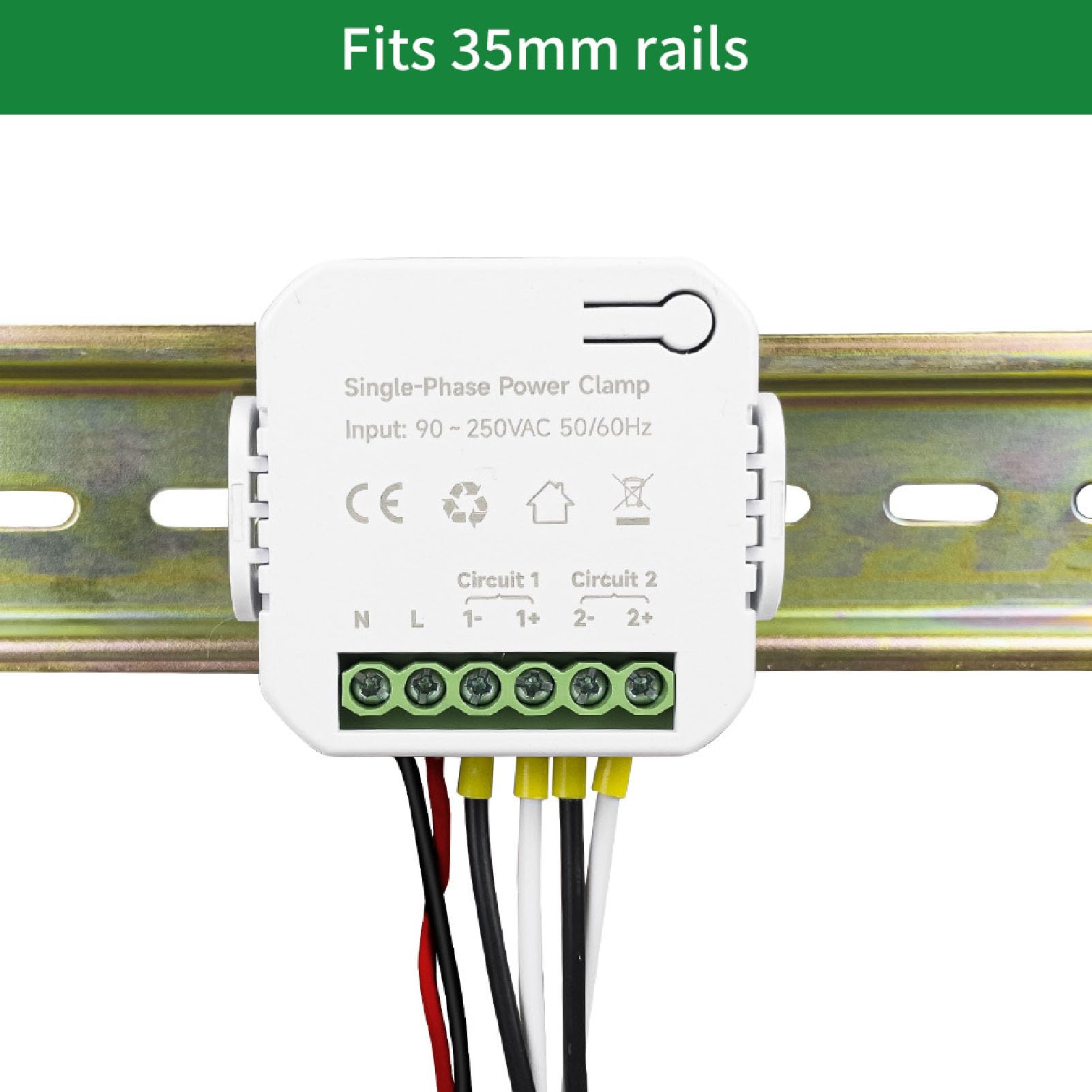 Generic Smart Power Energy Meter mit Erhöhter Sicherheit und 2x200A CT-Sensoren für die Smart-Home-Integration