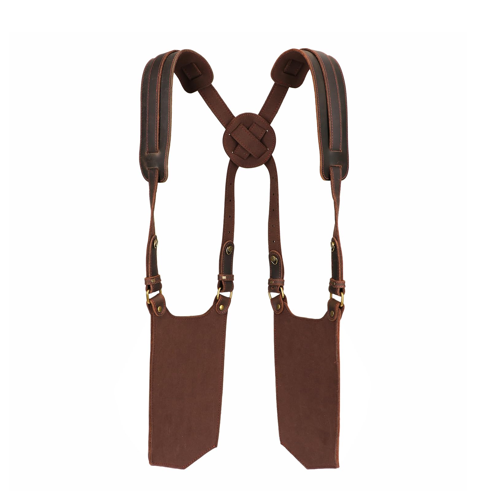 TOURBON - Sac à bandoulière antivol sous le bras pour hommes, sac en cuir avec sangle réglable, poche discrète