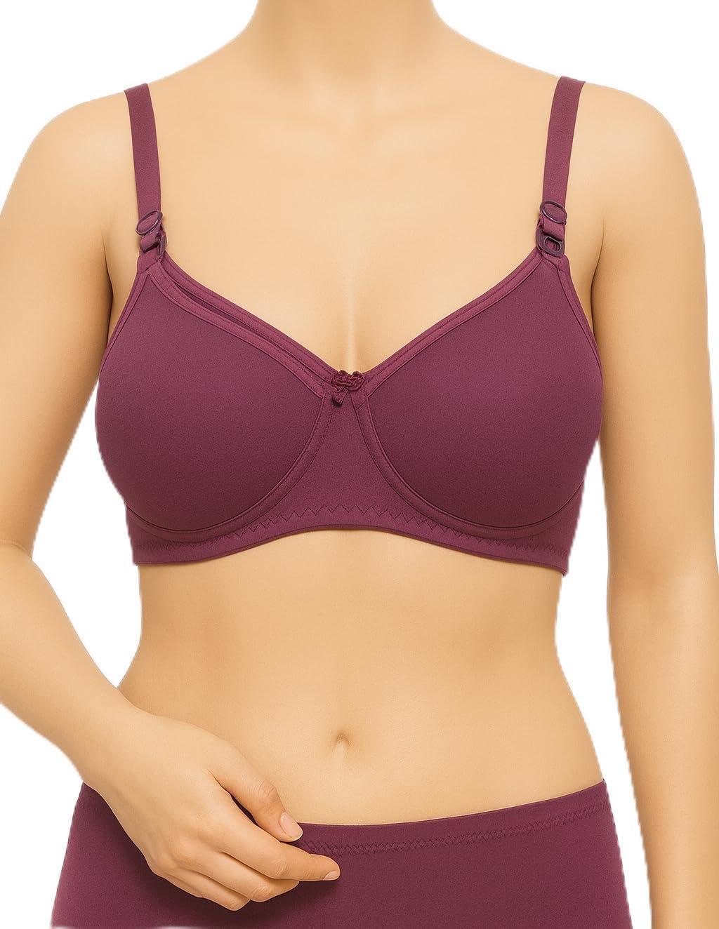 Women's Cotton Nursing Bra| Wirefree | Non Padded | Full Coverage with Front Opening| Super Combed Cotton Elastane Fabric |Feeding Bra/Nursing Bra/Maternity Bra-image-43