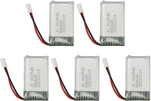 Batería de litio 802540, batería de dron RC de 800 mAh, accesorios de batería de reserva UAV para SYMA X5C X5C 1 X5
