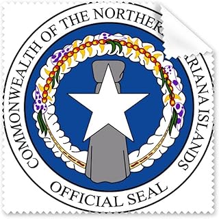 Northern Mariana Islands National Emblem Cleaning Cloth Phone Screen Glasses Cleaner 5pcs