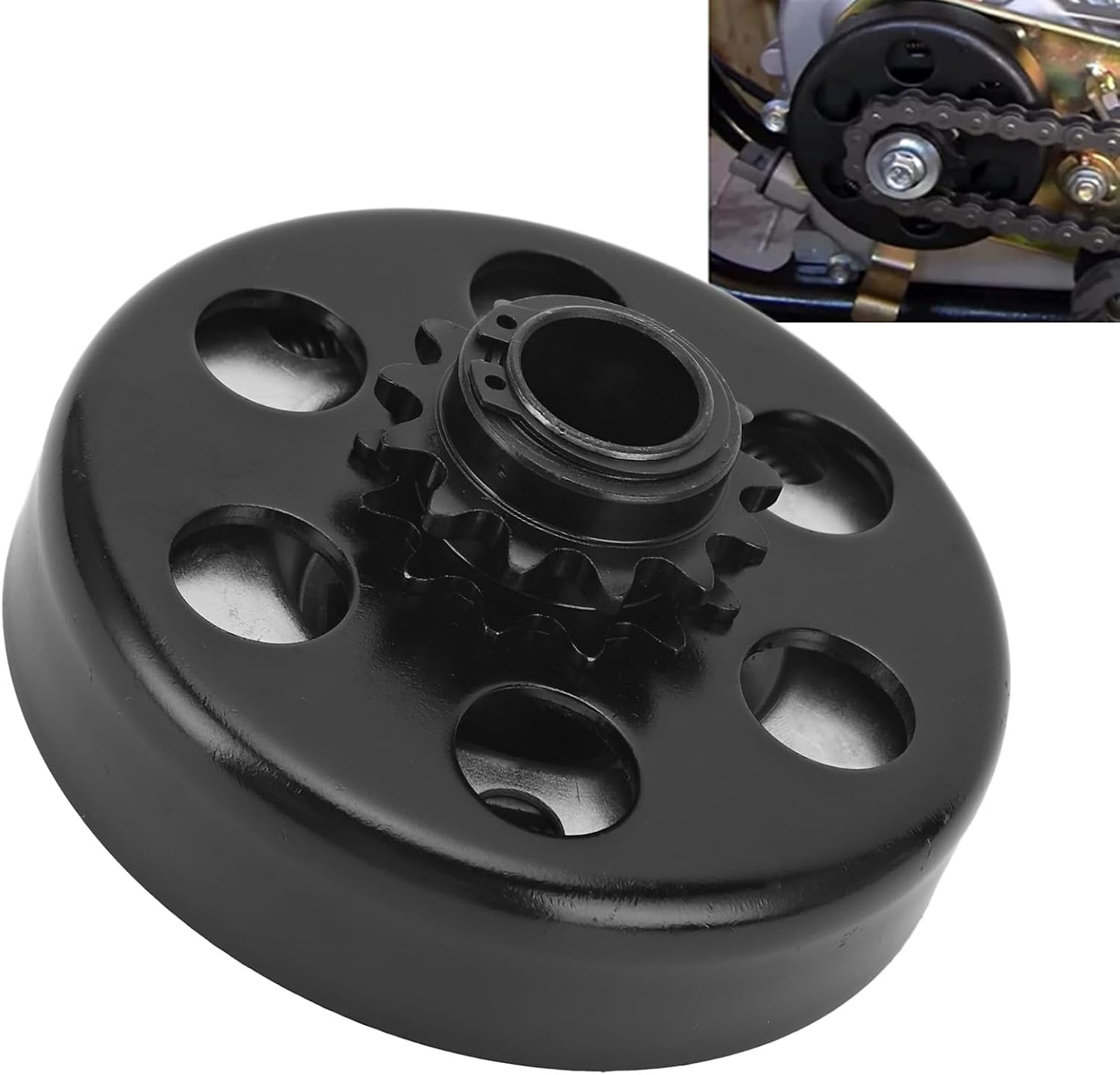 Mini Bike Clutch, 3/4in Bore Kart Clutch 13T 428 Chain High Centrifugal Clutch for 3.5 to 7HP 170F Engine