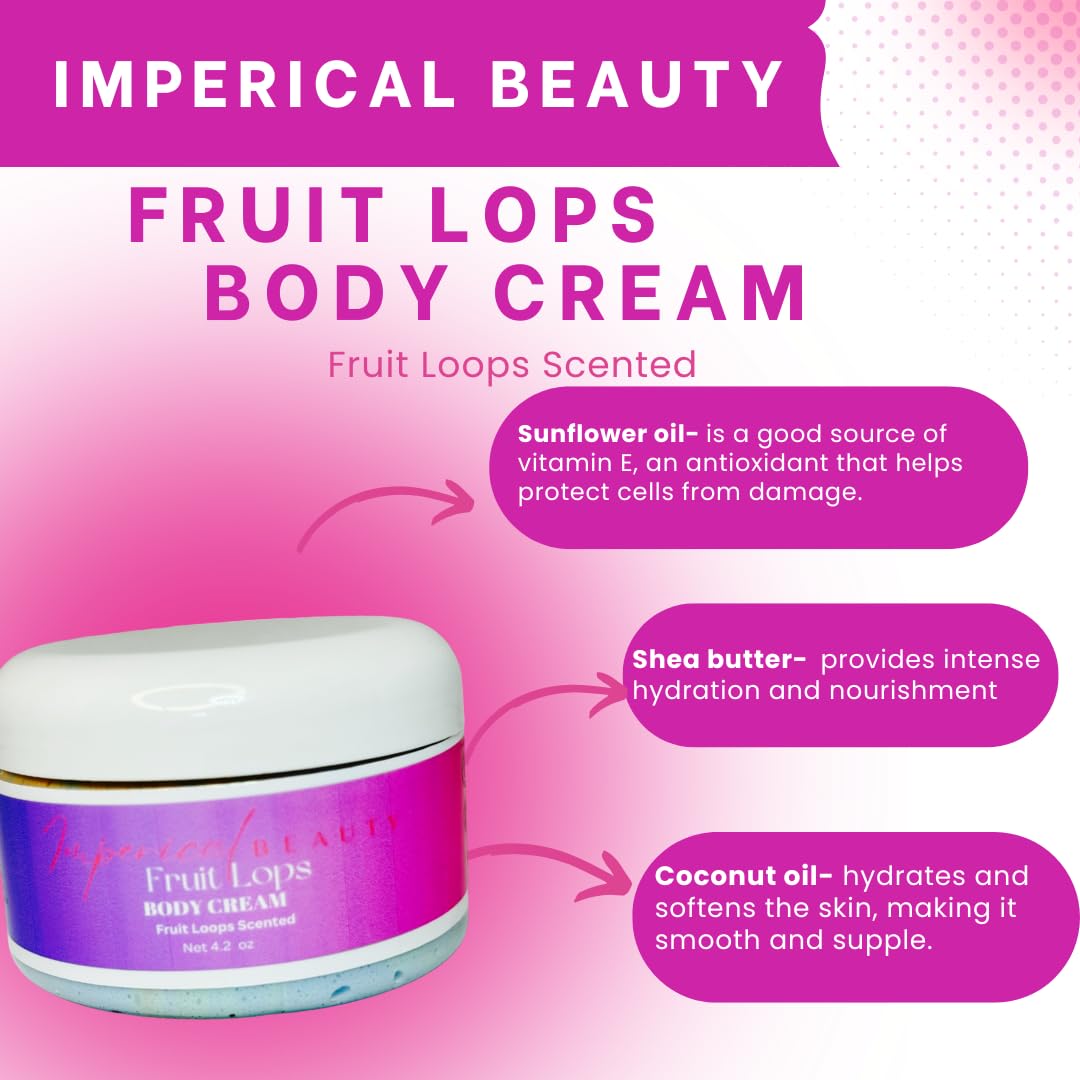 Imperical Beauty Fruit Lops Body Cream- Fruit Loops Scented