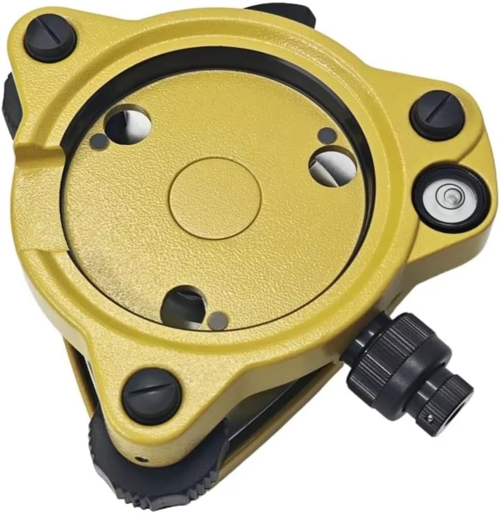 Surveying Standard Tribrach for Sokkia for Topcon Total Station Theodolite GNSS GPS Tribrach with Optical Plummet, Black