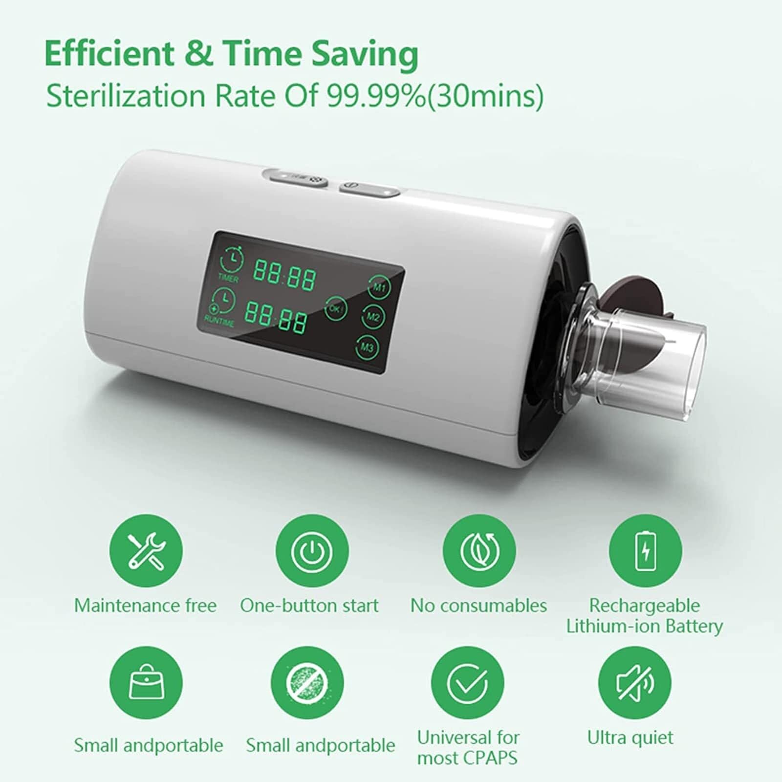 Sterilizzatore, Mini Pulitore-Disinfettore Portatile Con Display A LED Macchina di Pulizia, Strumento di Sterilizzazione Per Macchina, Tracheale, Maschera