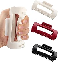 Silicone Flexible Hair Claw Clips 3 Pack – Soft Bendable Cloud Hair Clips for Thin & Thick Hair, Multicolour