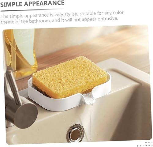 Miniatura 9 de Alipis Escurridor de jabón Contenedor de plástico Jabonera de viaje Soporte de jabón de plástico Estante de jabón de pared Drenaje resto de jabón