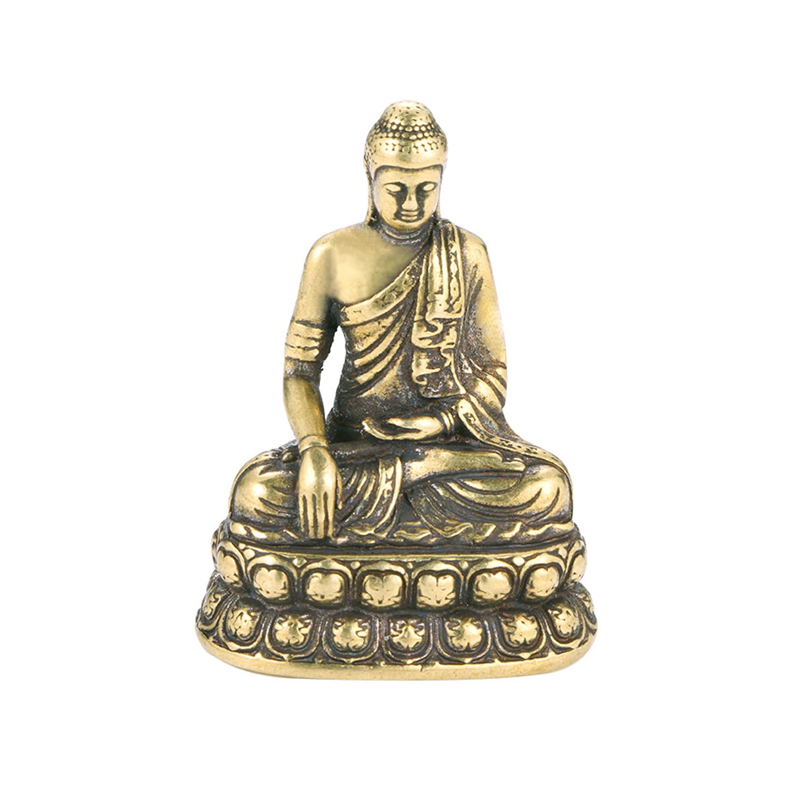 HDOYTXXM Brass Buddhas Statue Decorative Figurines Sculptures Sculpture Table Centrepieces for Home Decors Statues for Meditations Decors