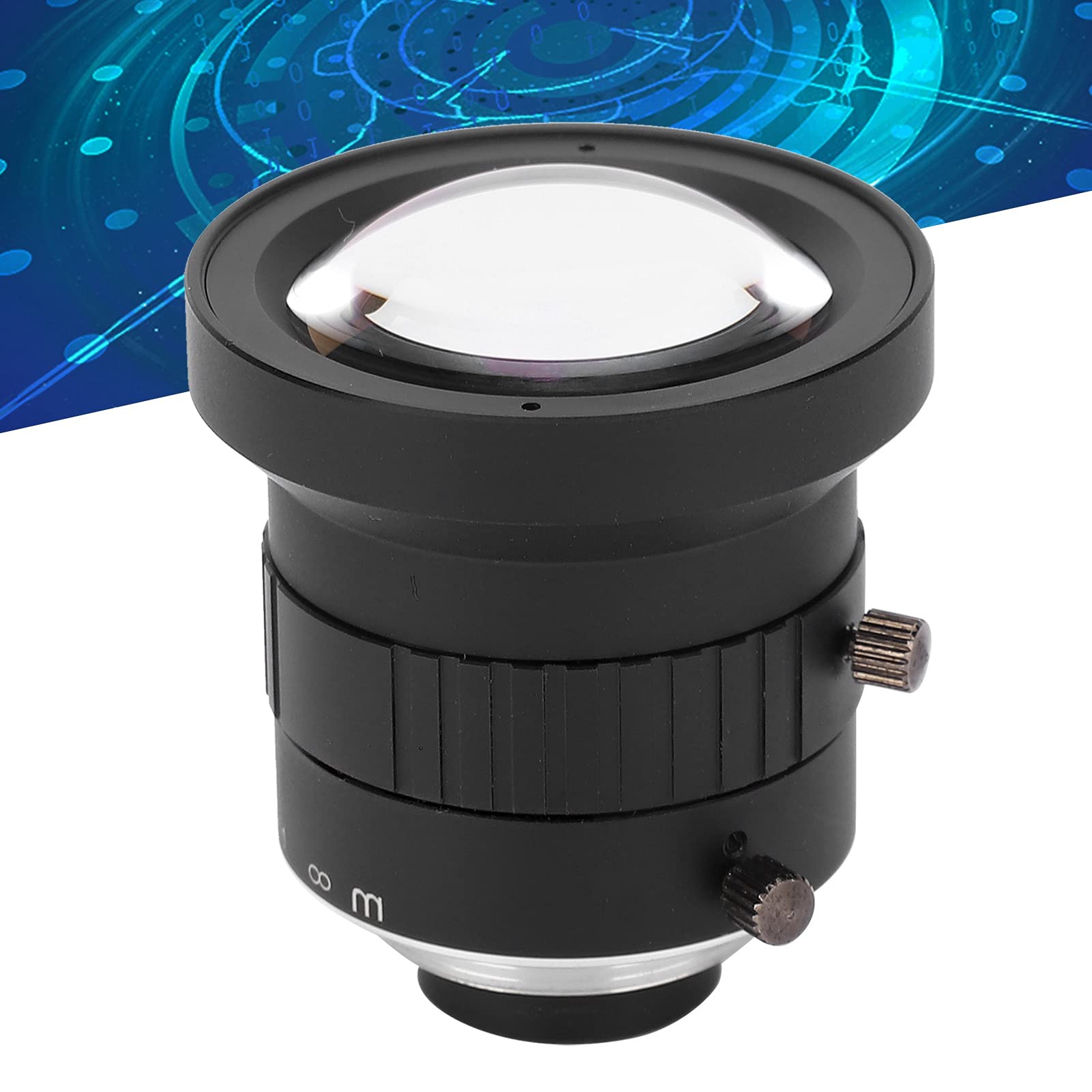 Webcam Lens, Manual Focus HD Lens Aluminium Alloy for Most Industrial Cameras