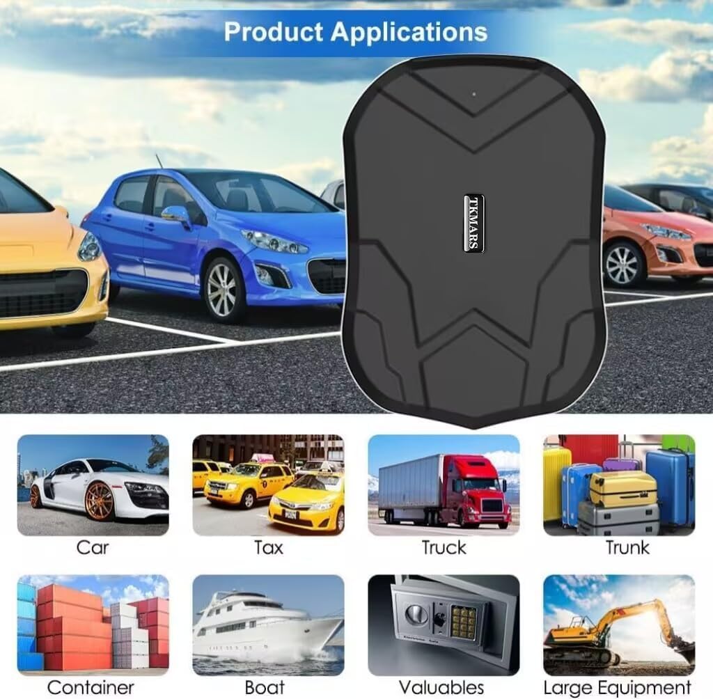 TK905E 4G Localizador GPS para Coche, Rastreador con Imán Potente y Batería Duradera, Tiempo Real Impermeable, Requiere una Suscripción,para Motocicletas y Vehículos