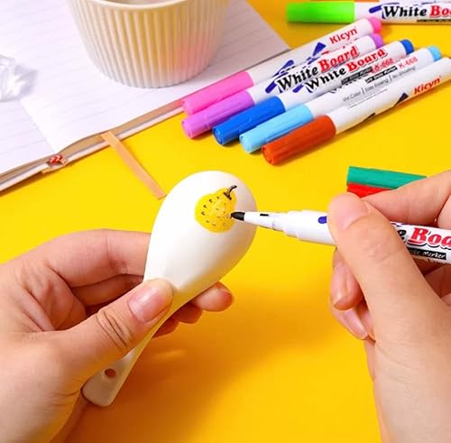 Miniatura 3 de Juego de bolígrafos mágicos de pintura de agua 13 piezas 12 marcadores 1 cuchara de cerámica Juego de pintura de tinta flotante mágica para niños