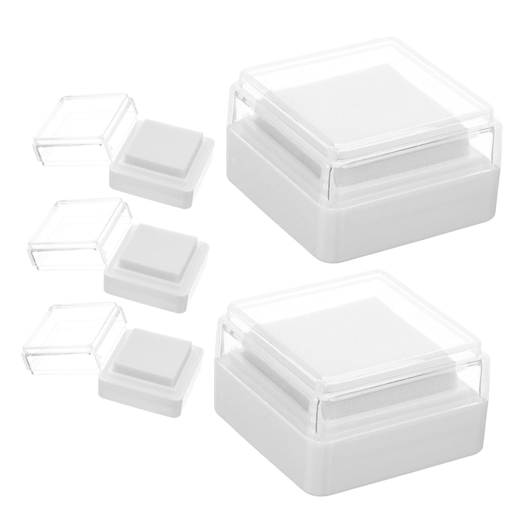 ARTIBETTER 5 Set Tampone Di Inchiostro Vuoto Goffratura Pad Di Inchiostro Di Timbro Tampone Di Inchiostro Per Timbri Per L'artigianato Tamponi Per Timbri A Inchiostro Spugna Bianca 5 Pezzi*5