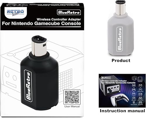 Miniatura 7 de BITFUNX BlueRetro NGC Wireless Controller Adapter - Support Firmware Upgrade, Dual-Mode BT, Keymap Configuration, Compatible with PS3PS4PS5,Xbox One