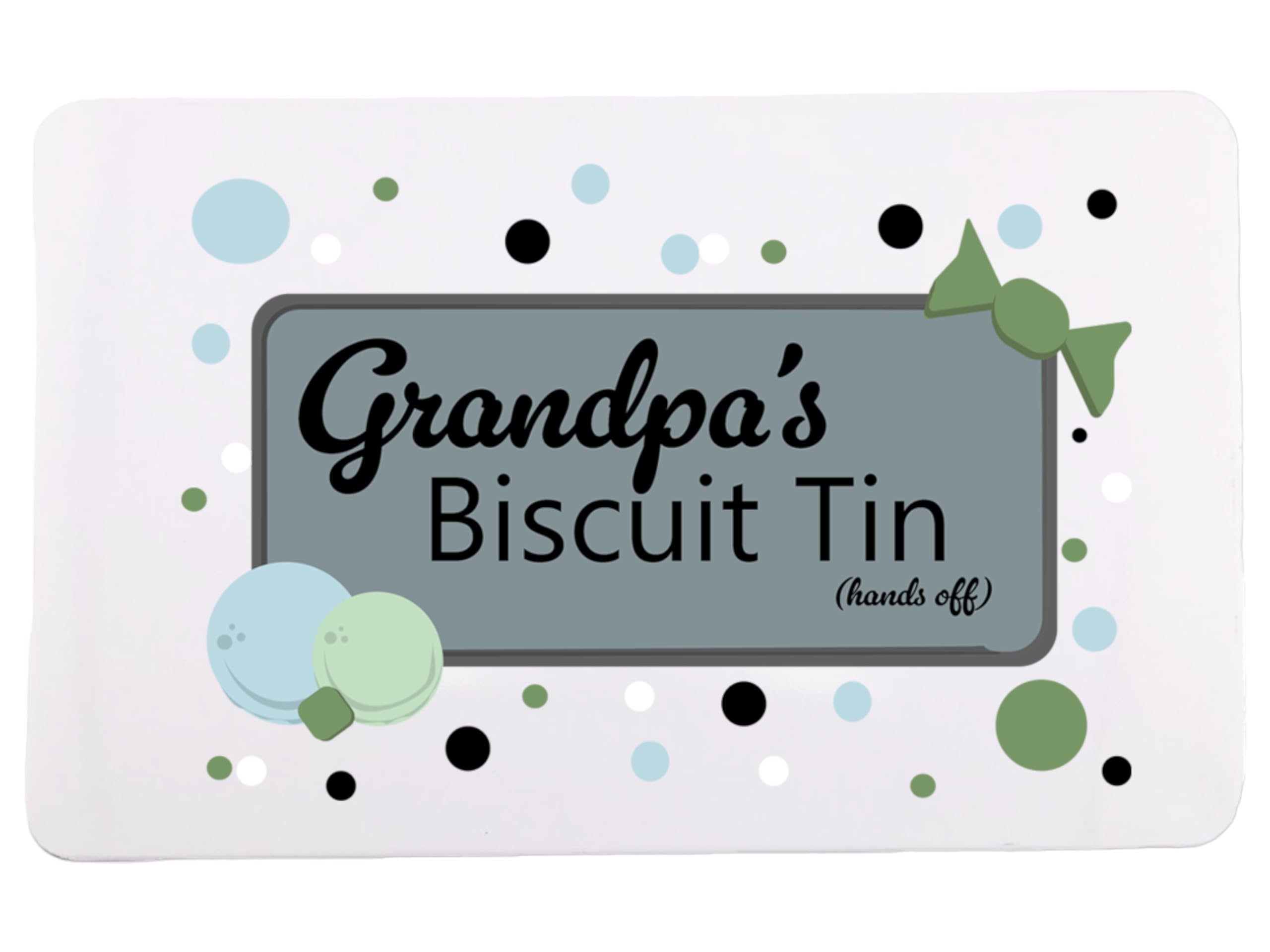 1Stclassgifts White Biscuit Storage Tin For Dad Daddy Grandpa Gramps Grandad For Birthday Christmas Gift (Uv Printed) (Grandpa's)