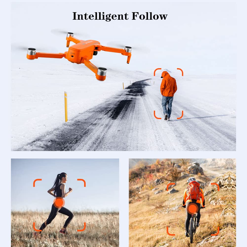 Drone GPS con videocamera HD 6K, droni quadrirotori RC per Adulti, Motore brushless, Giunto cardanico autostabilizzante a 2 Assi, Tempo di Volo 90 Minuti, Trasmissione FPV 5GHZ (3 batterie)