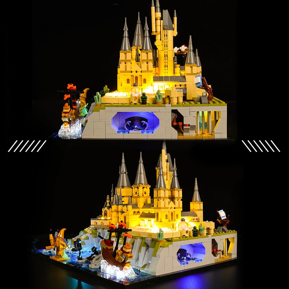 Kyglaring LED Lighting Kit Compatible with Lego Hogwarts Castle and Grounds 76419 Building Blocks - Image 4