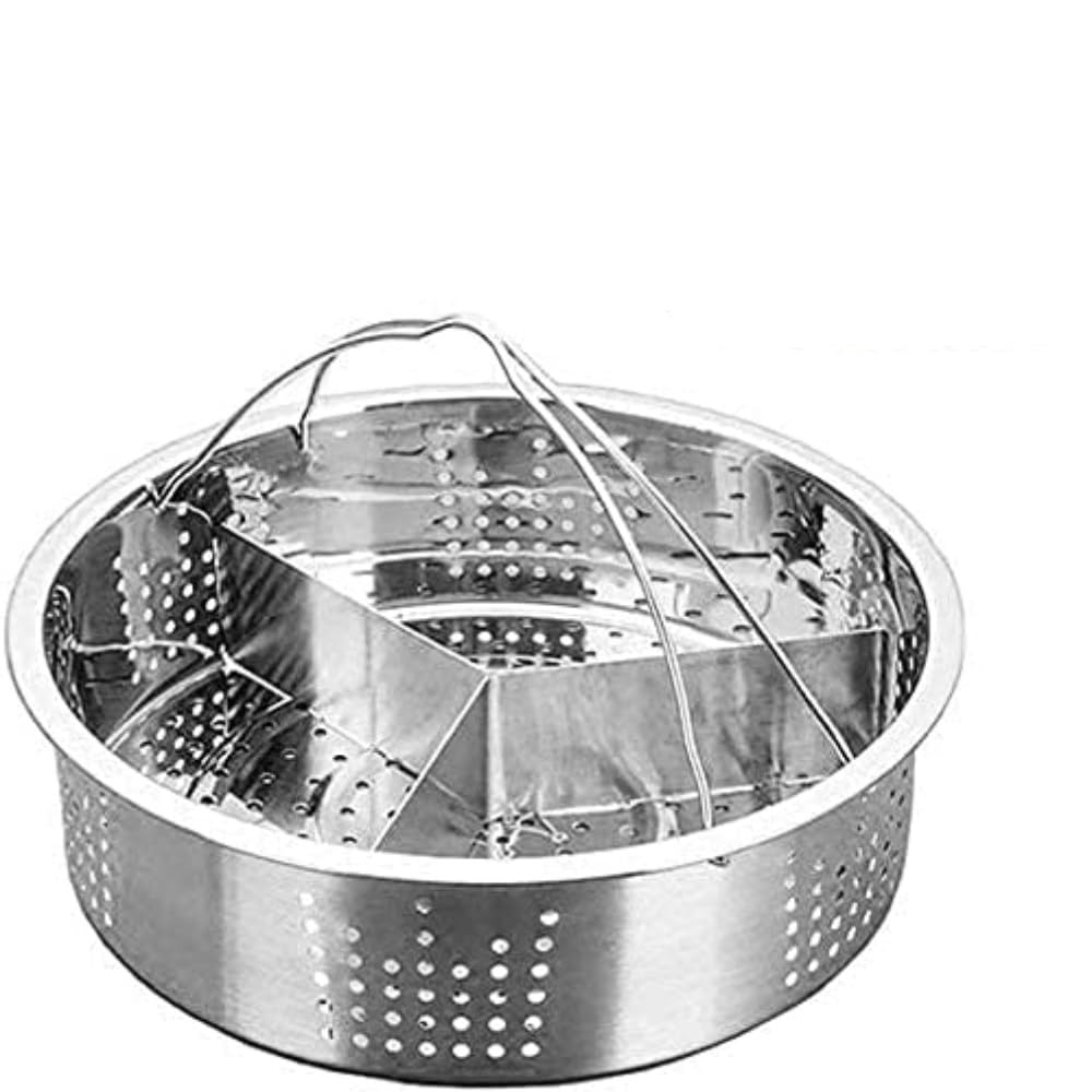 Generic - Cesta de acero inoxidable con soporte para vapor, juego de separación