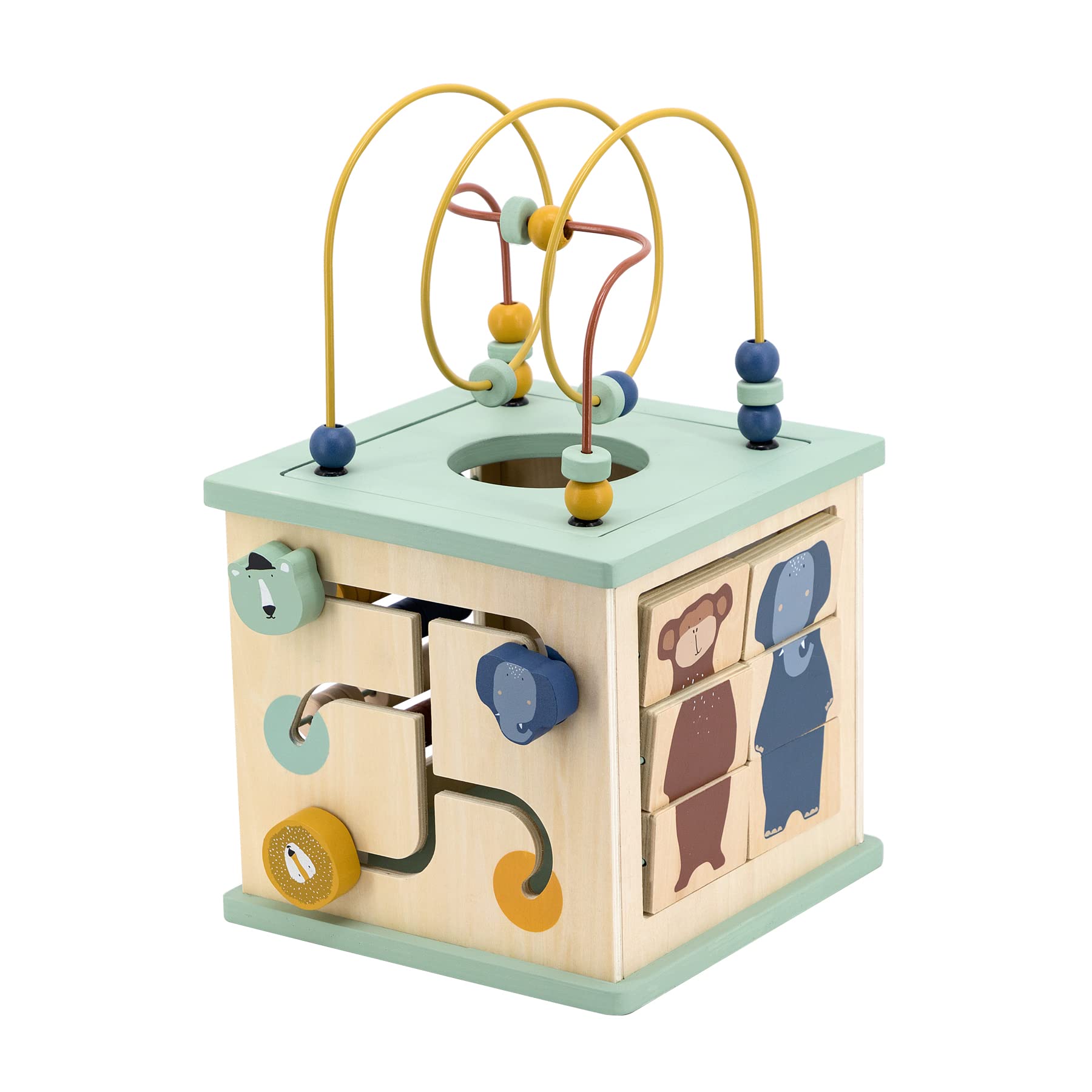 Trixie 36-828 Animal 5-in-1 Activity Cube, Multicoloured, Medium