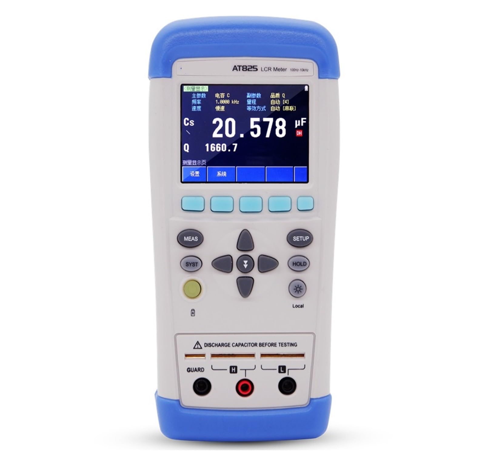 Mthckxjbsuz One Color Oscilloscope, Handheld Digital Lcr Meter Tester Data Logr At826 With 100Khz
