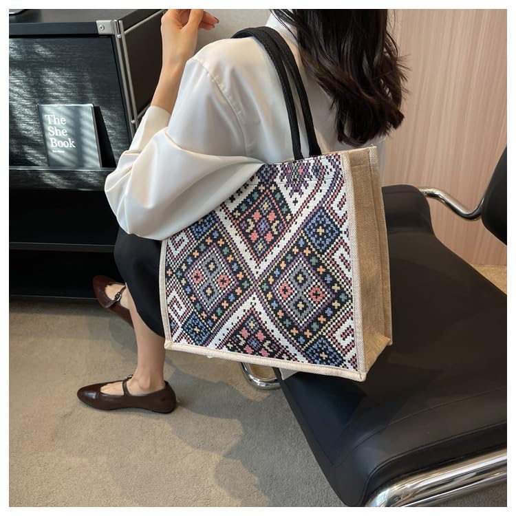 Bolso tote de mujer con capacidad grande y múltiples bolsillos miniatura 4