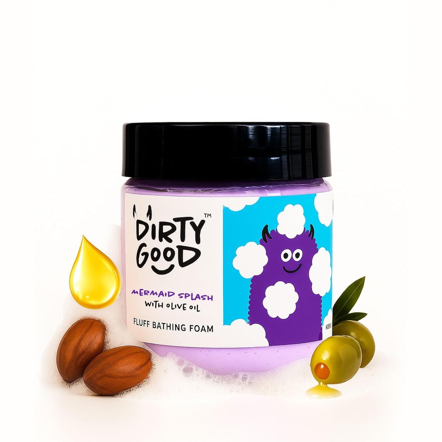 Dirty Good Mermaid Splash Fluff Bathing Foam - 150g (Pack Of 1) | Olive Oil | Shea Butter & Vit E Oil | Kids Body Wash | Fun Bath Gel For Kids | Cleanse, Moisturizes Skin, Make Skin Soft & Supple - For Children Above 3 yrs-image-39