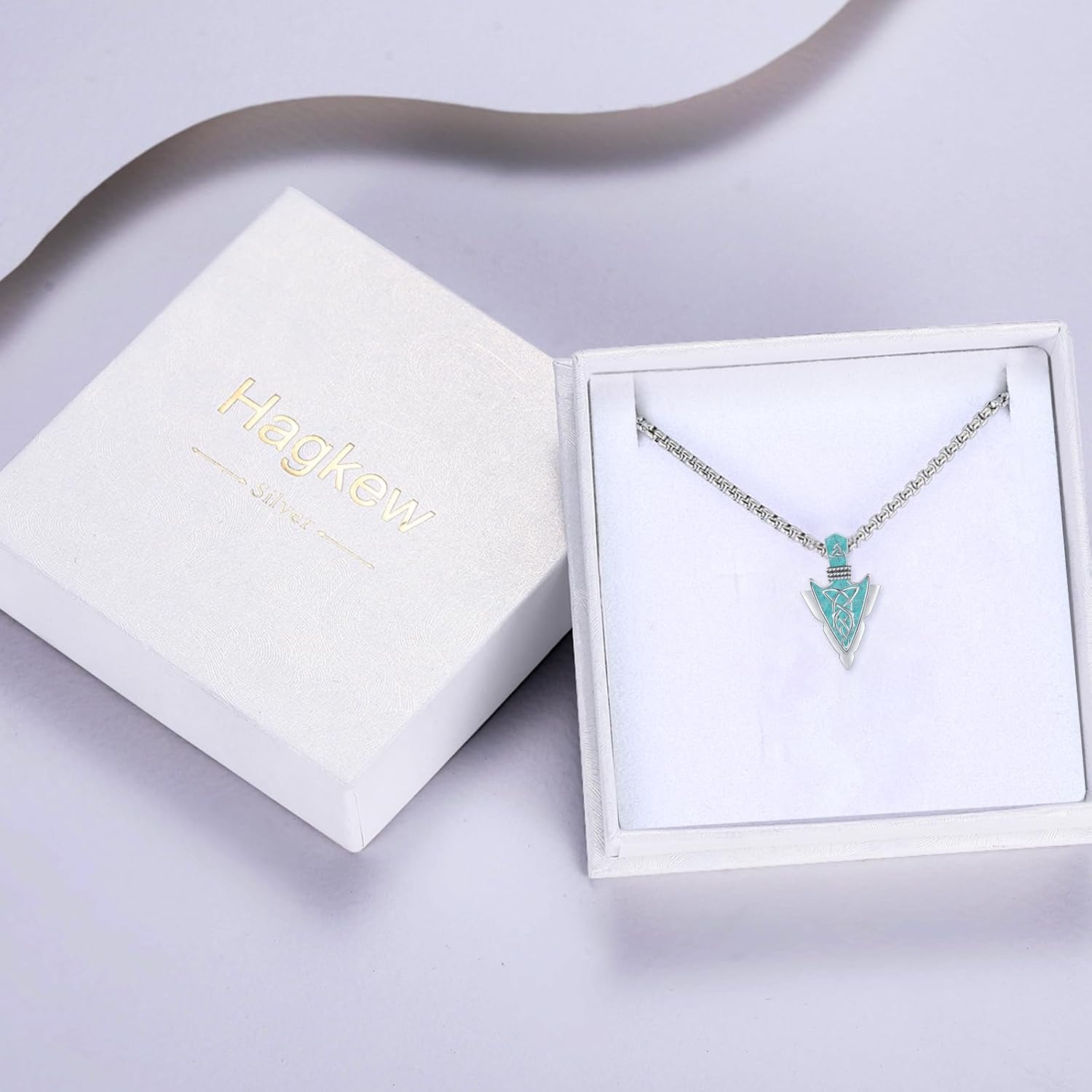 Viking Arrowhead Necklace for Men 925 Sterling Silver Celtic Knot Arrow Necklace for Men Arrow Pendant Viking Jewelry Gifts for Men Women - Image 7