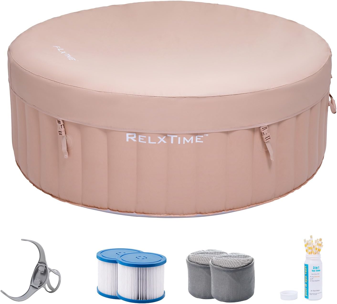 RELXTIME Inflatable Hot Tub Spa, 24 Person Portable