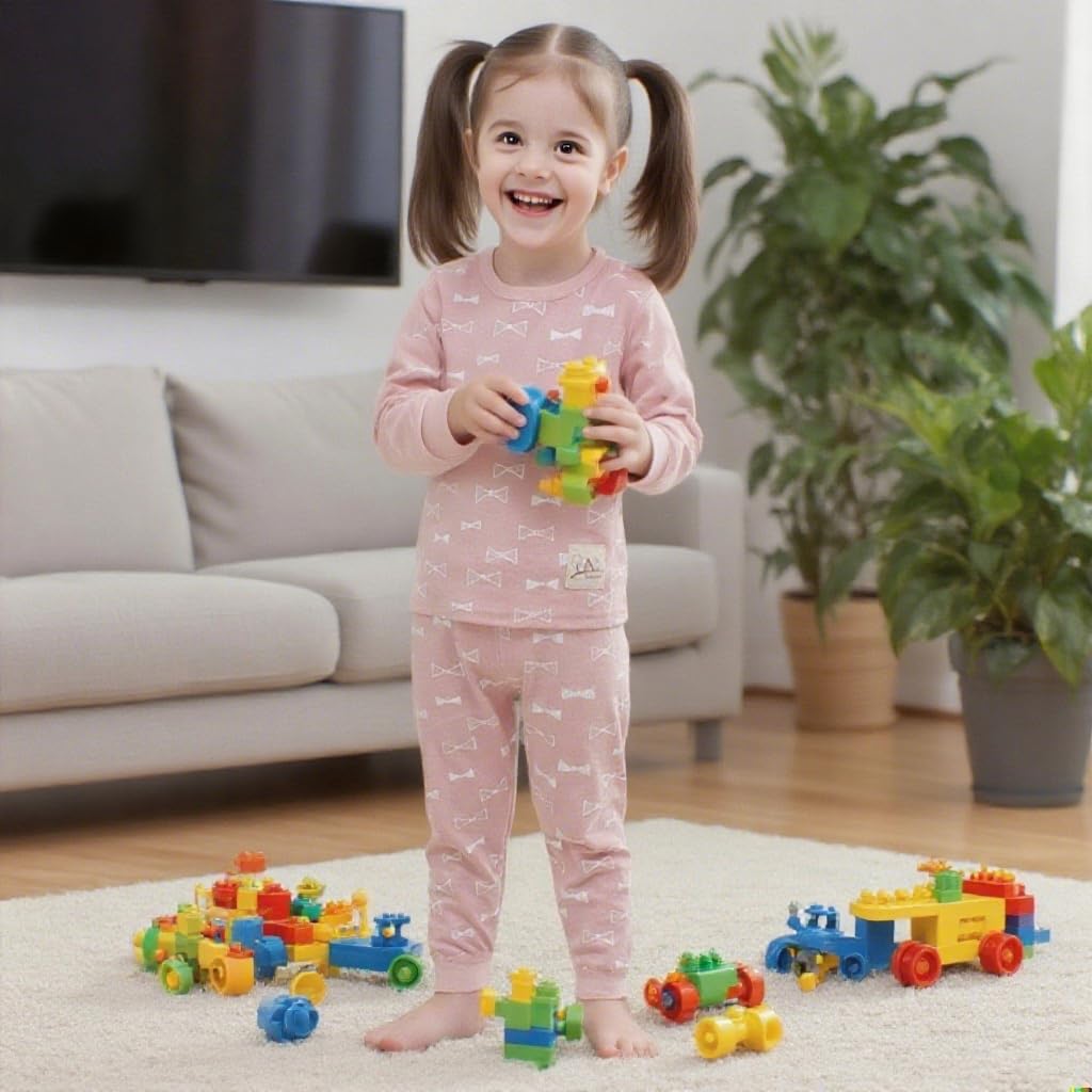 100% Coton Baby Boys Girls Ensemble Pyjama Manche Longue Vêtements de Nuit (6M-5 Ans) (Tag65 (3-4 Ans), Motif 8)