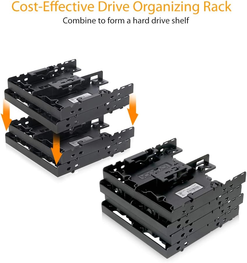 ICY Dock Flex Fit Quattro MB344SP – Mounting Frame for 4 x 2.5 Inches (6.4 cm) SSD/HDD in 1 x 5.25 Inches (13.3 cm)