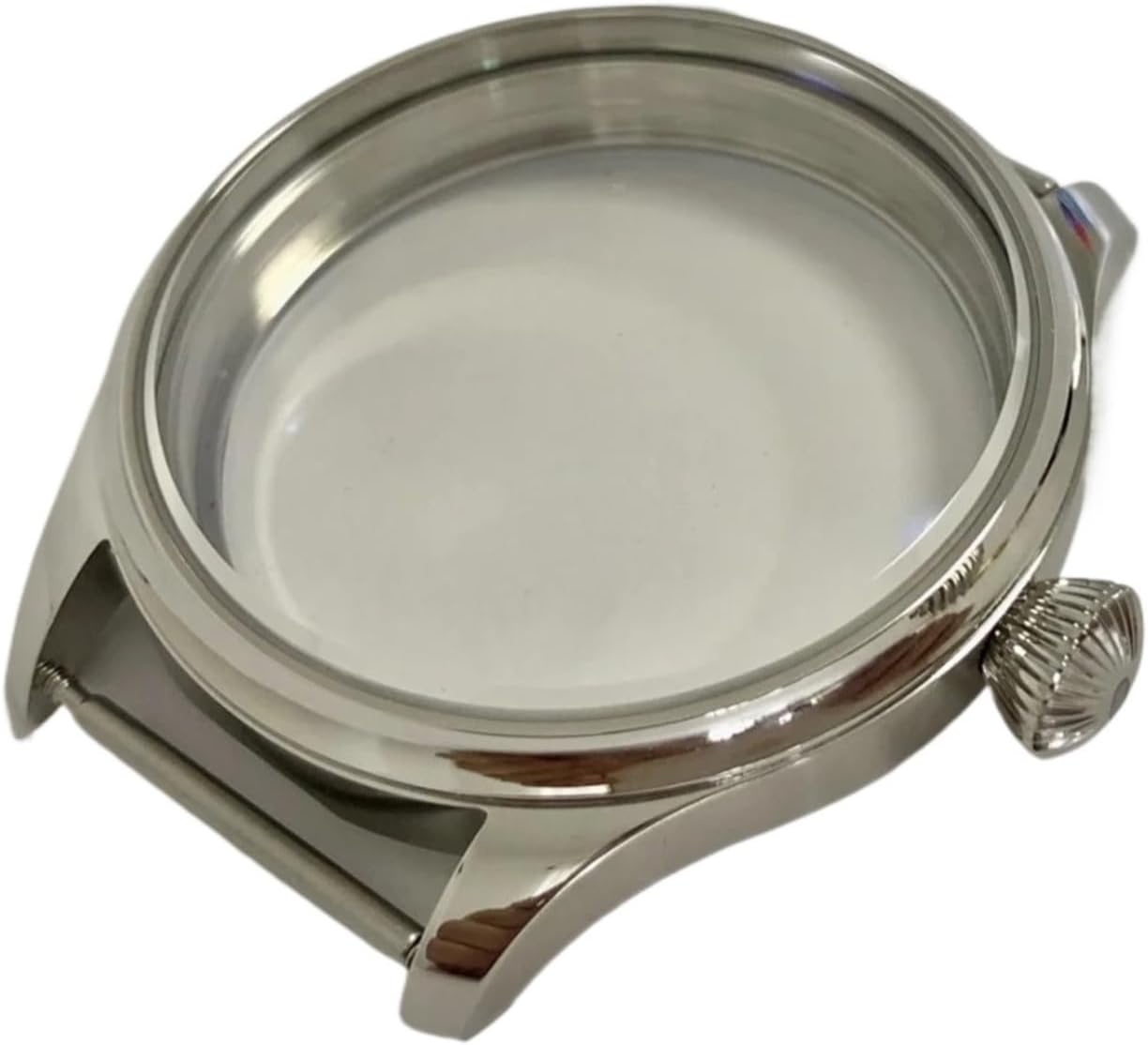 44MM Sapphire Crystal Or Mineral Glass 316L SS Watch Cases Comaptible For ETA6497/6498 ST3600/3621 Movement