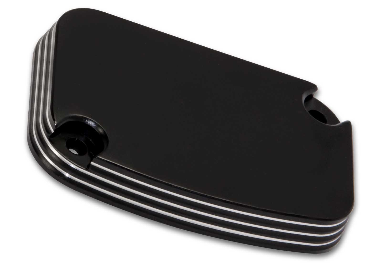 Bagger Brothers HD-BRC-007-B Black Contrast Cut Billet Reservoir Cover For Front Brake Harley Davidson: Touring | 2008-2015