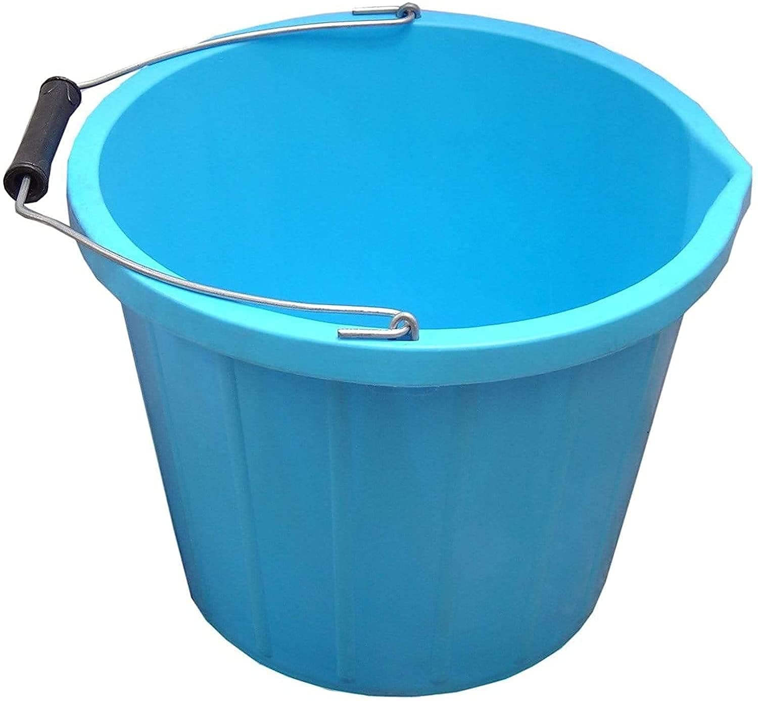 Strong Plastic Multi-Purpose Builder Bucket For Home Garden Construction / 3-Gallon / 14L Bucket (Blue)