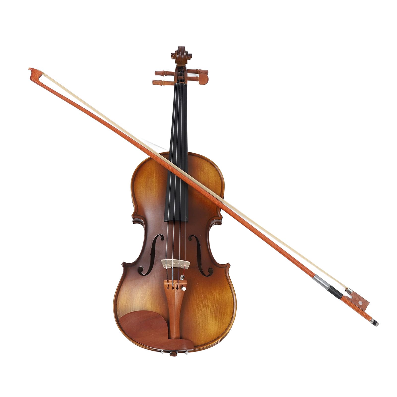 Jiawu Set di Violino per Principianti, Kit Iniziale per Violino da Costruzione in Legno Massello, Set Completo di con Accessori Completi per Principianti Bambini Adulti