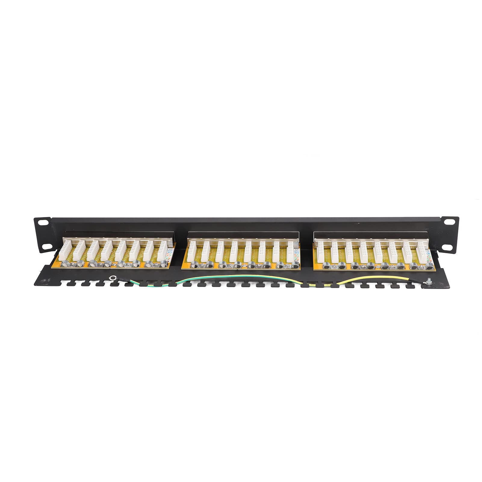 24 Port Patchfeld Geschirmt - Netzwerk-Patchpanel Mit Abnehmbarer Rückleiste Für Wandmontage