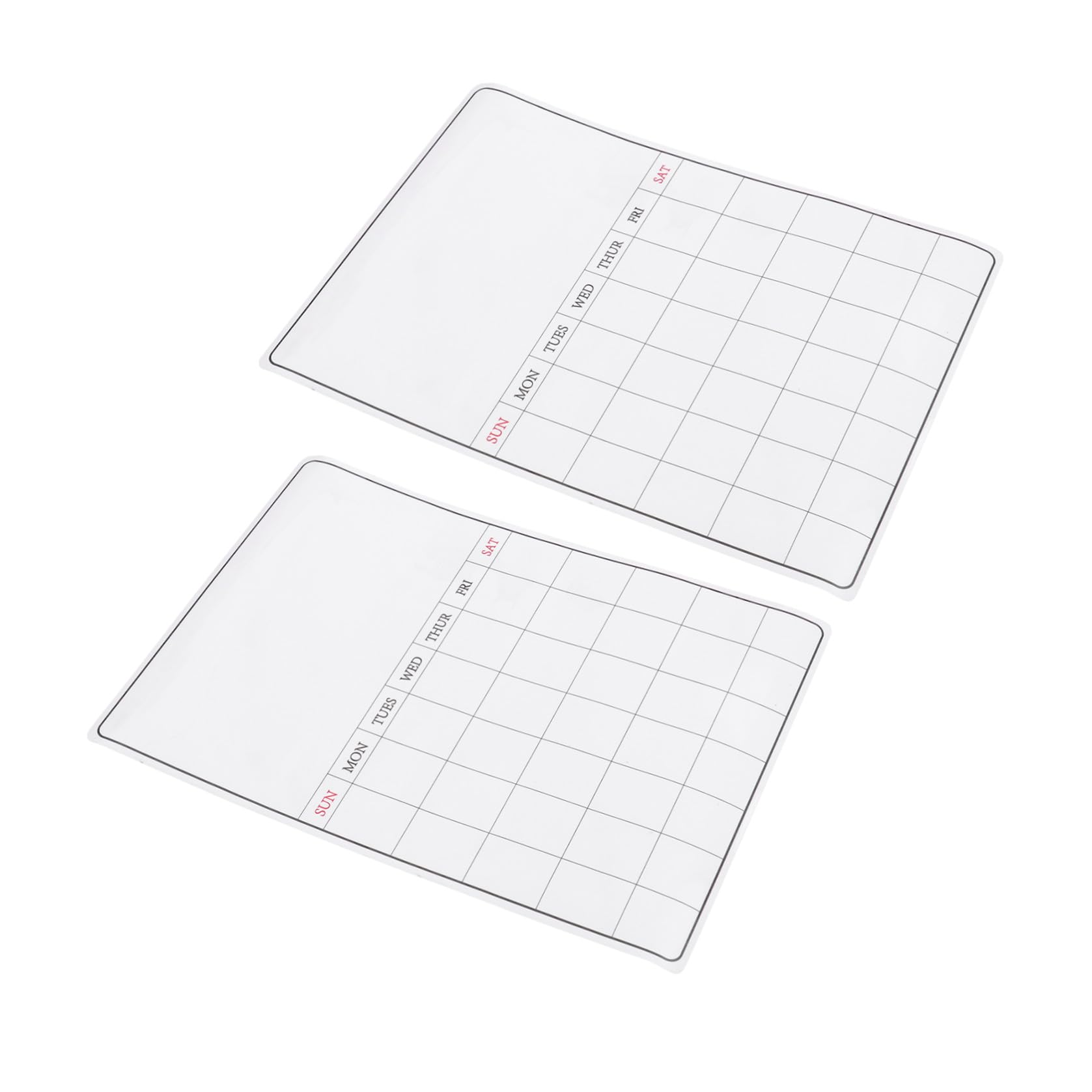 Magnetische Kühlschranktafel Löschbare Notiztafel 2 Stück Magnetischer Wochenplaner Für Die Küchenorganisation