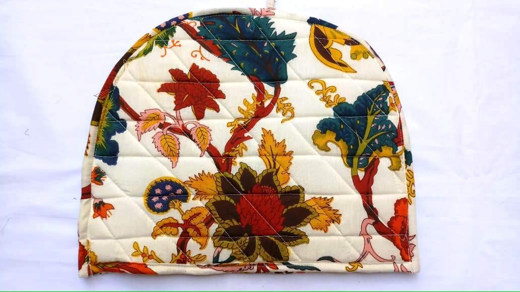 Mandala Tea Cozy Hand Block Winter Tea Kettle Warmer Pot Cover Hot Coffee Handmade Kitchen Décor