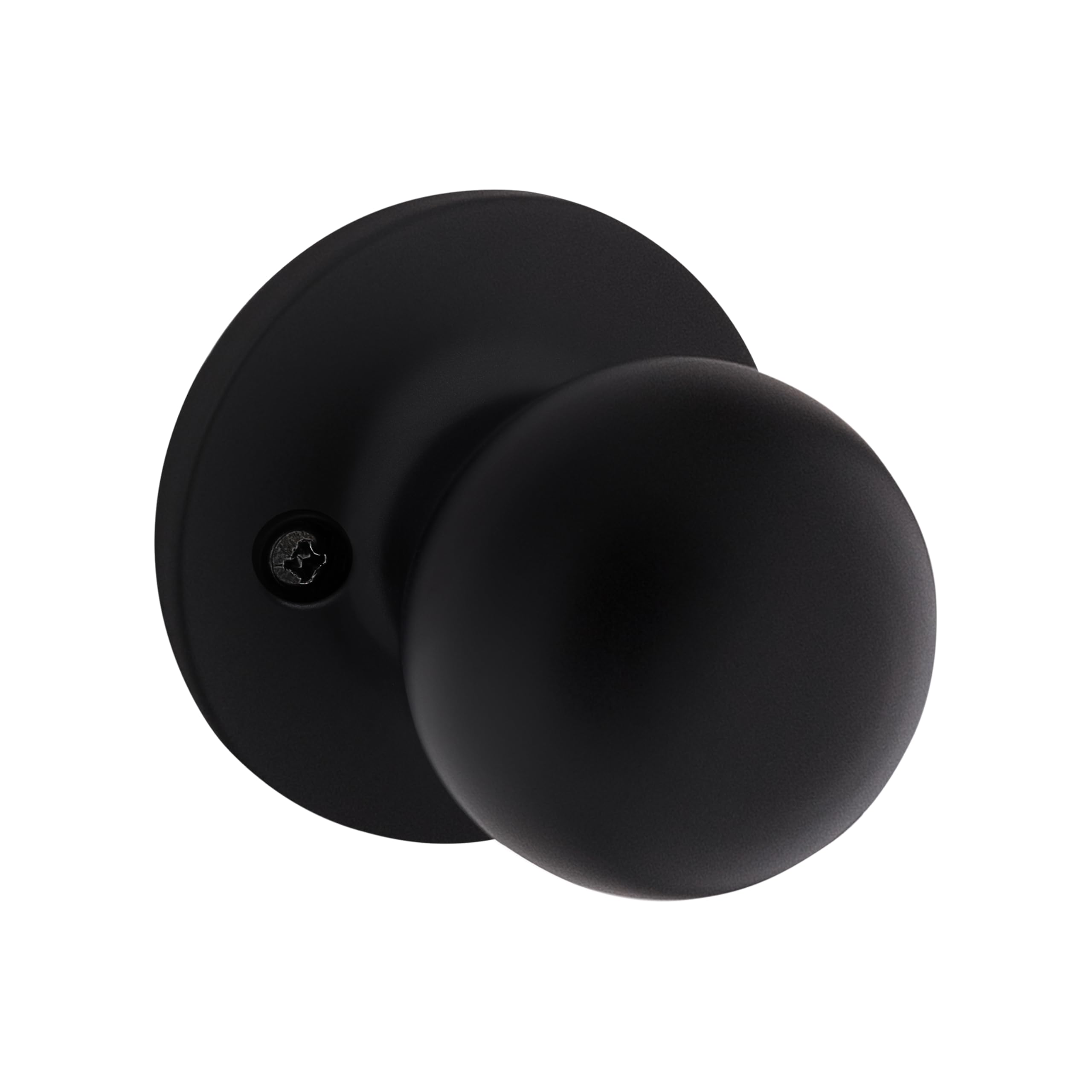 Safe Lock By Kwikset Matte Black Safe Lock - Regina Knob, Sinlge Side Dummy For Closet, Finish