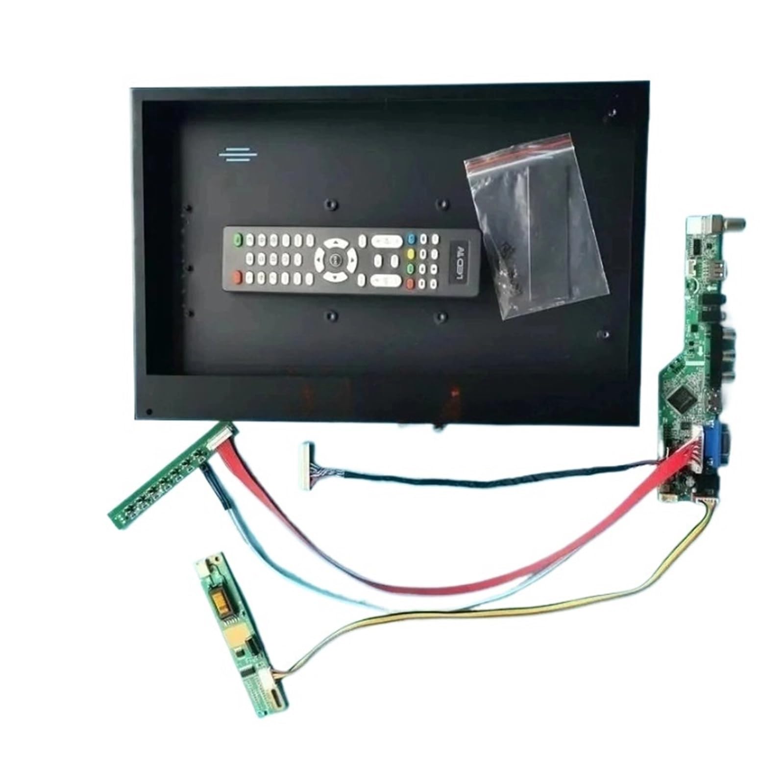 Schermo LCD in Metallo + Scheda Driver TV analogica Adatta a IAUX14 ITUX97C 1600 * 1200 VGA AV USB HDMI Compatibile 30 Pin LVDS 15" Kit 1CCFL(IAUX14P And Case)