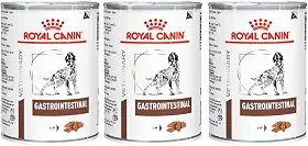 Kit 3un. Ração Úmida Lata Royal Canin Veterinary Gastrointestinal Cães Adultos 400g